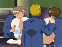 Sexy Young Anime Student Gets Her Tight Little Cunt Fucked By Her Classmates